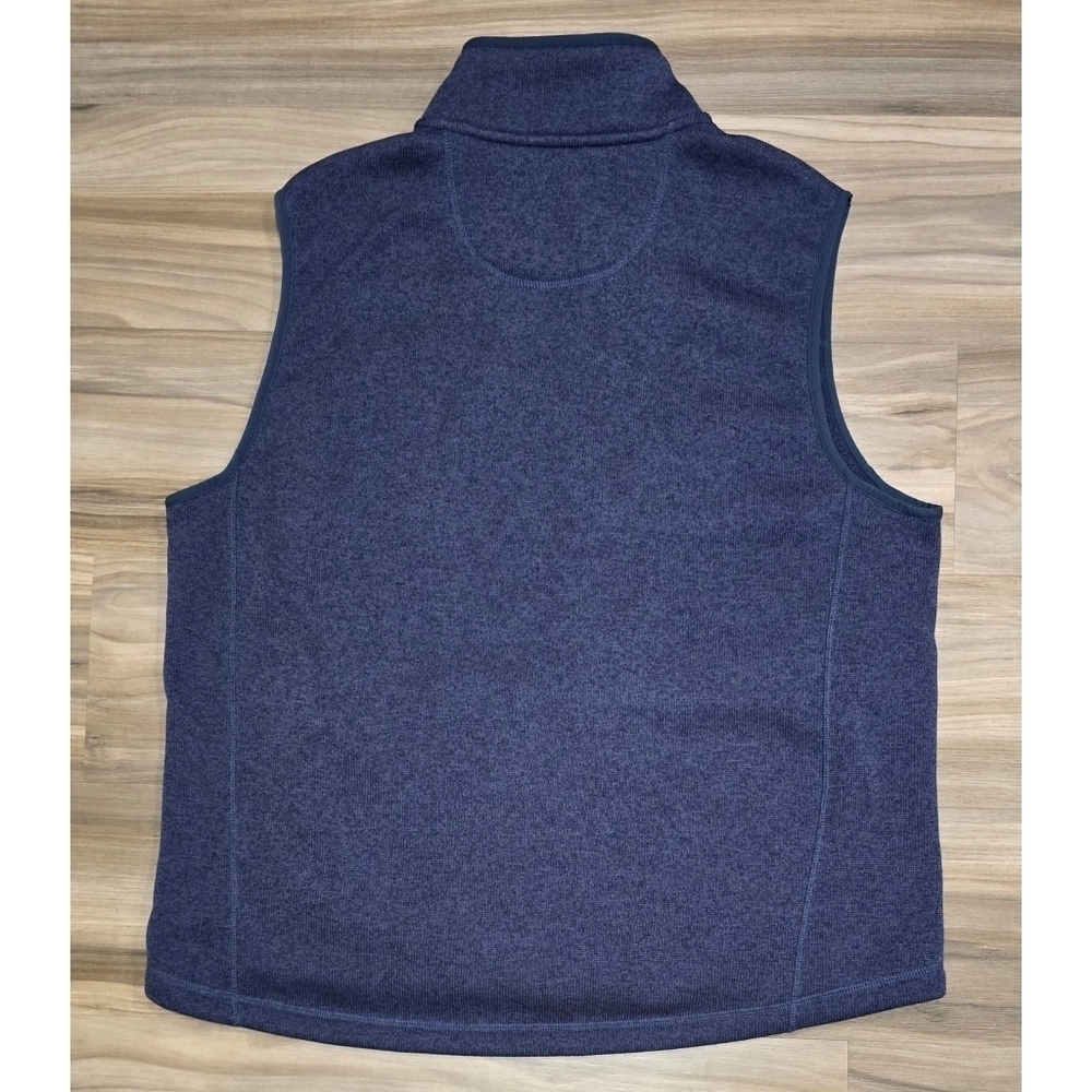 L.L.Bean Navy Fleece Vest Size XL - Picture 2 of 4